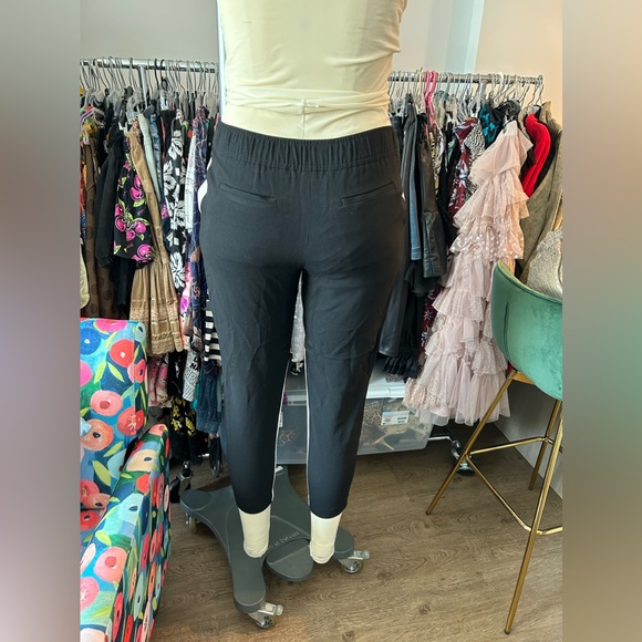 Club Monaco Pants - Crepe jogger with combo white creator from club Monaco